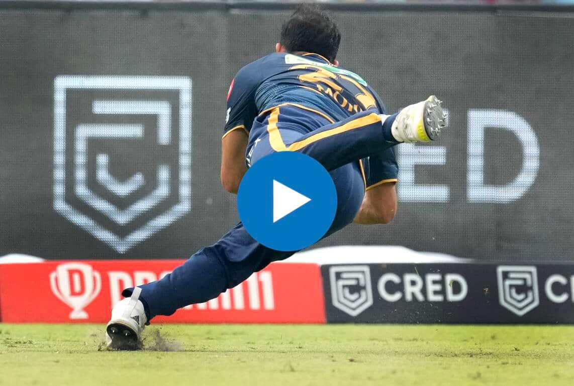 [Watch] Mohit Sharma Takes a Stunning Catch to Dismiss Shardul Thakur